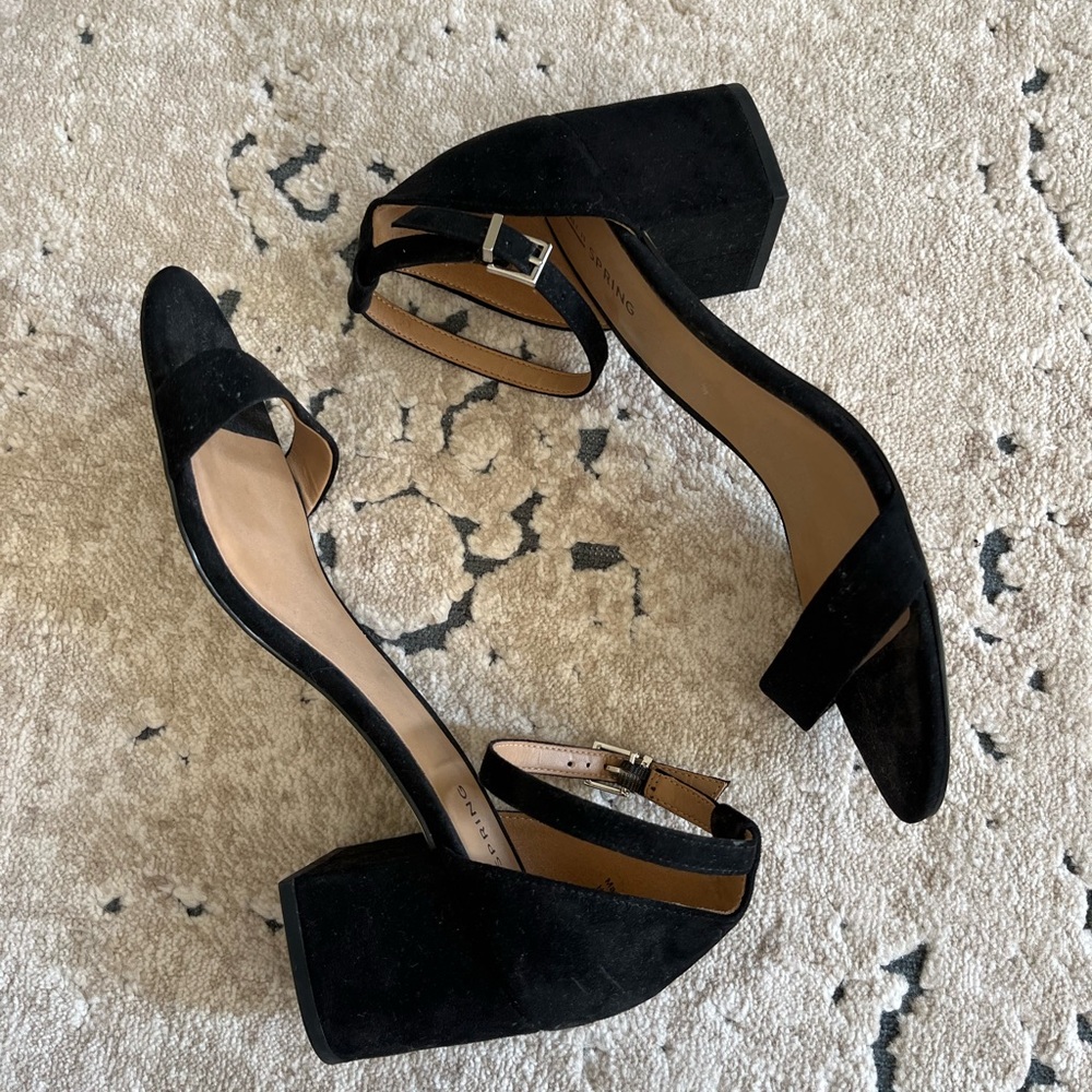 Call it Spring Black Open Toe Shoes - Picture 4 of 4